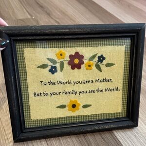 Floral Quote Framed Art